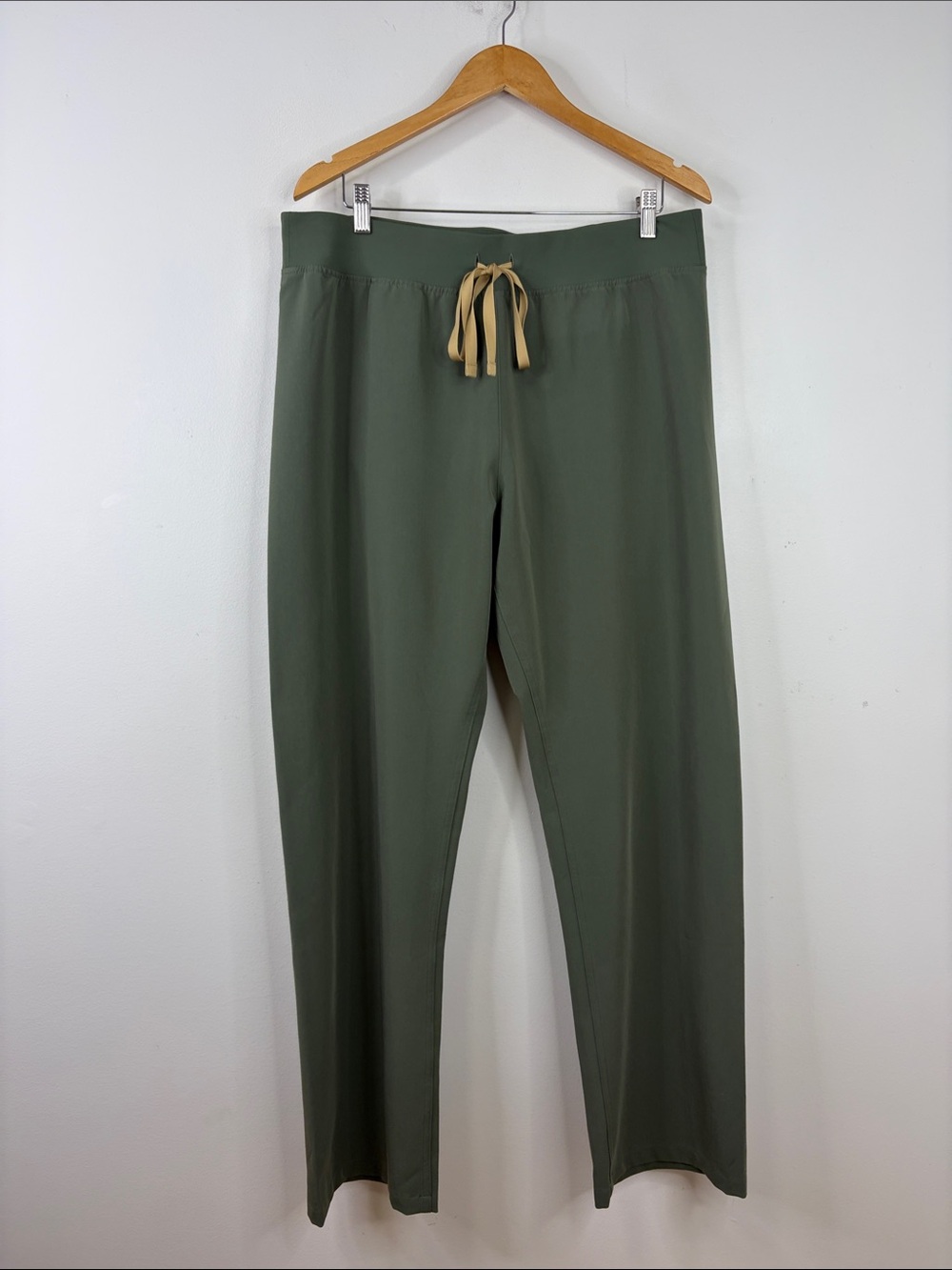 Figs Scrub Pants Womens XL Green HR Livingston Straight Leg Hospital Uniform